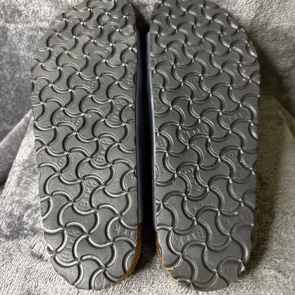 Birkenstock Arizona Leather insole Birko Flor upper unisex Silver Color 8/9 - Picture 8 of 9